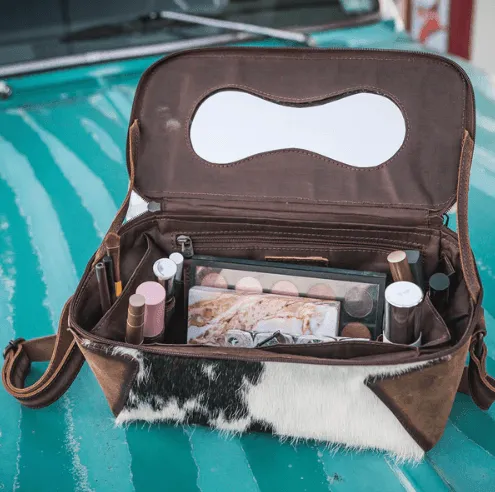 STS Cowhide Maddi Makeup Carry All Bag STS30230