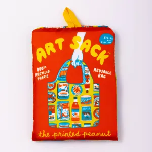 Tins Art Sack by The Printed Peanut - Reusable Tote