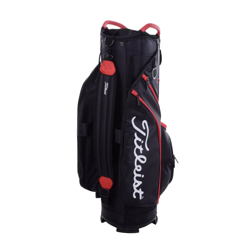 TITLEIST Cart 14 Cart Bag (Black/Black/Red)