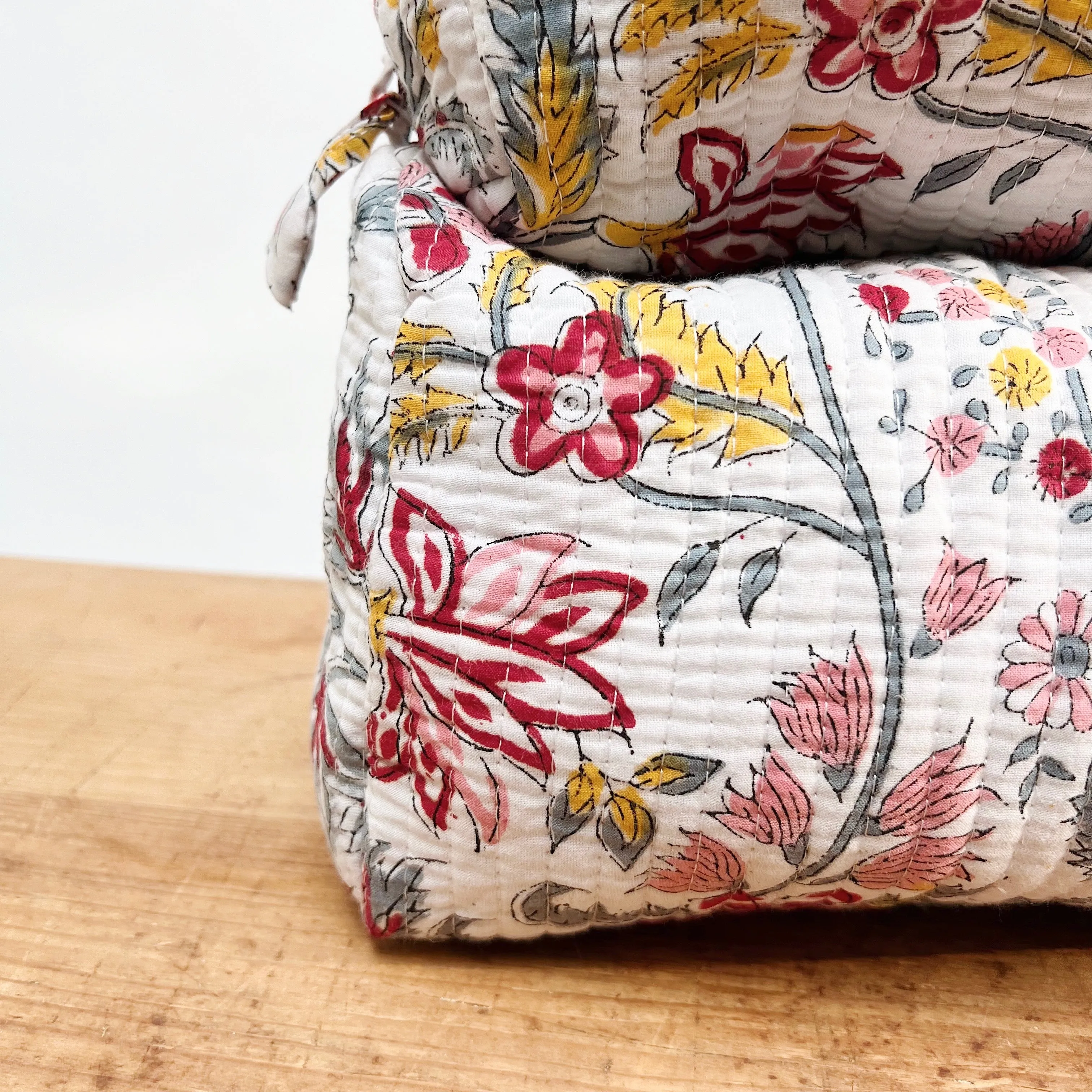 Toiletry Bag in Celina Blockprint