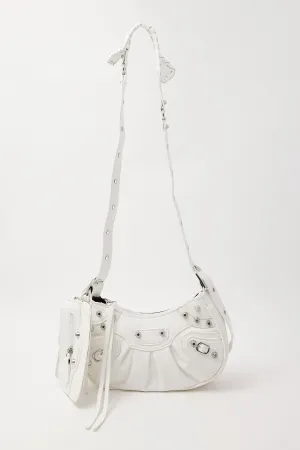 Token Y2K Studded Shoulder Bag White