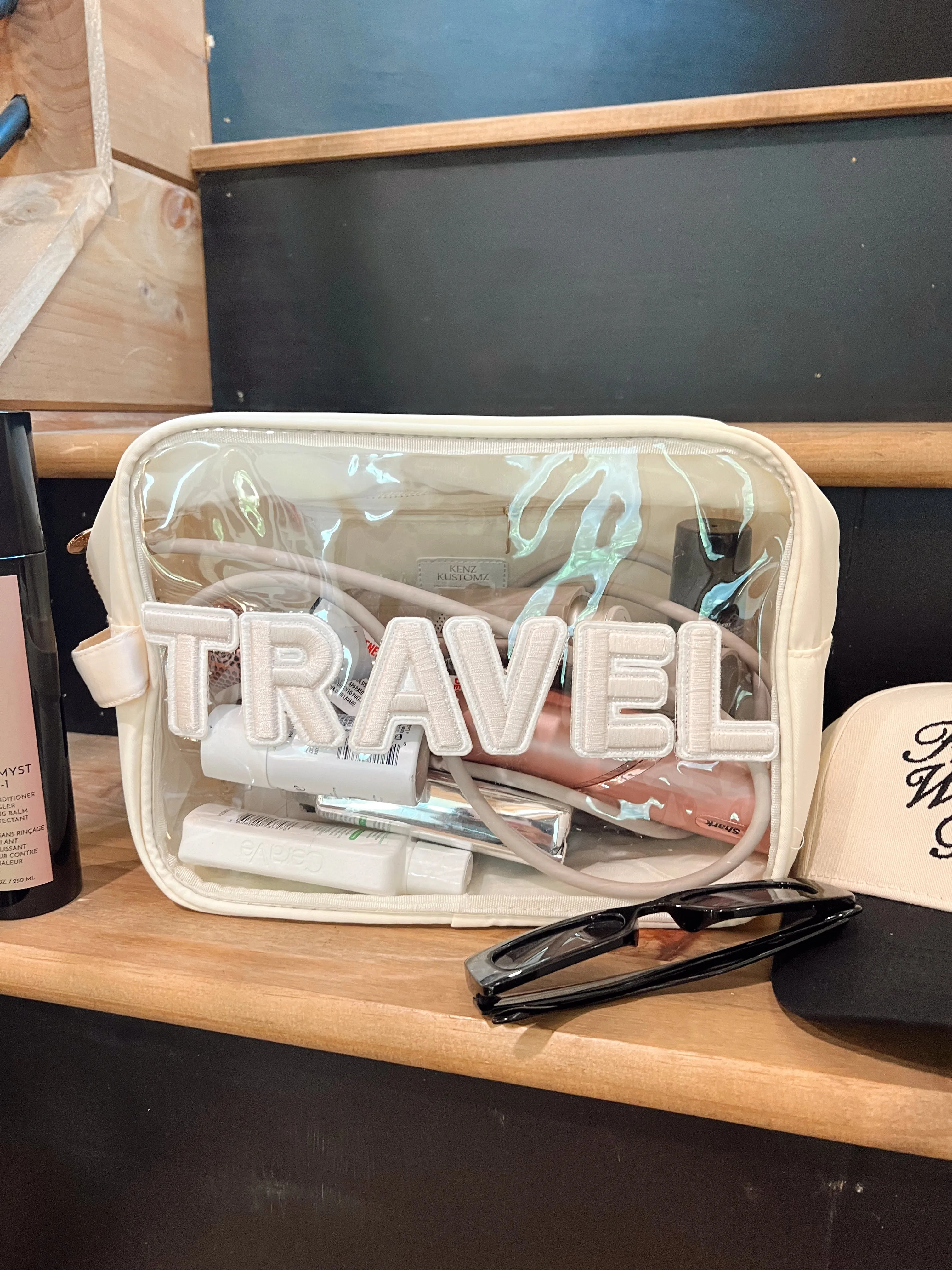 Travel Clear XL - Beige w/ Rolled Patches