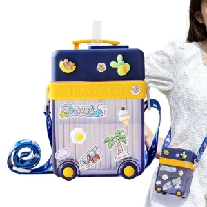 Trolley Bag-Shaped Water Bottle for Kids