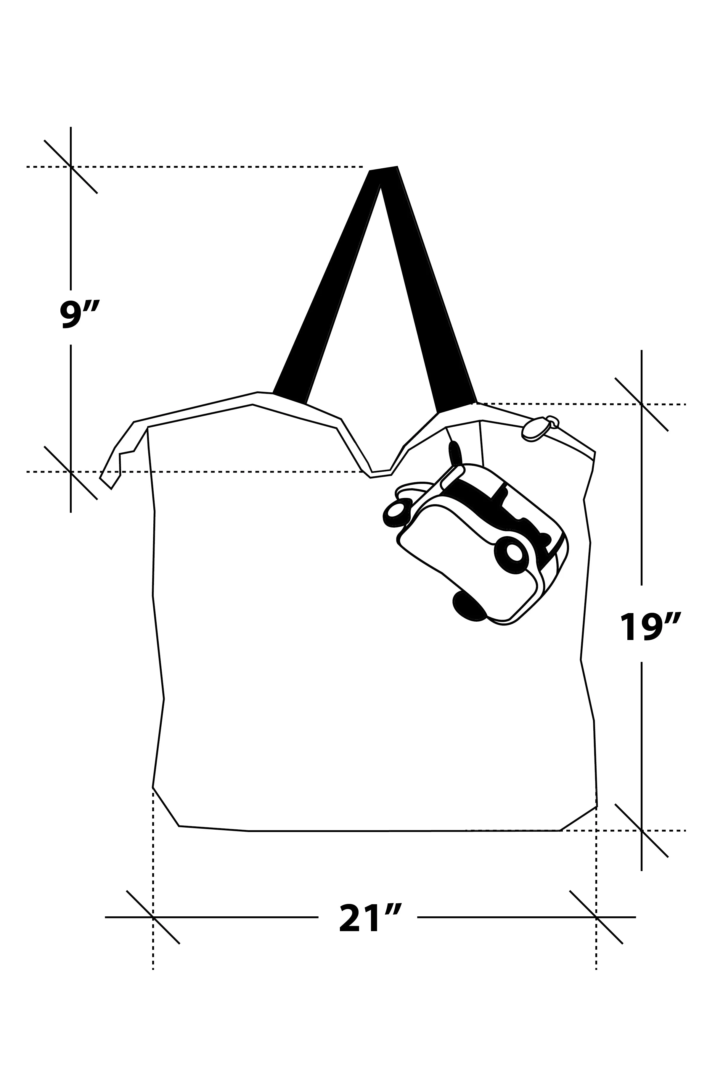 TUK TUK FOLDABLE ASIA - L : ฺBlue / Yellow